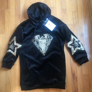 Brand new Faux Velvet Hoodie